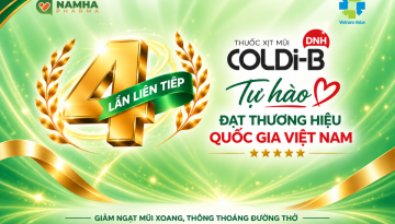 Xịt mũi Coldi-B DNH – 4 lần liên tiếp đạt Thương hiệu Quốc gia